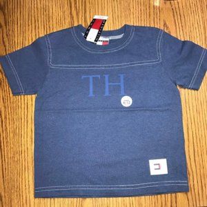 Tommy Hilfiger blue TH tee 6-12 months NWT